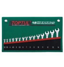 Ключ Toptul ріжковий 15 шт. 3,2-14мм 15 ° х75 ° (GRAJ1501)