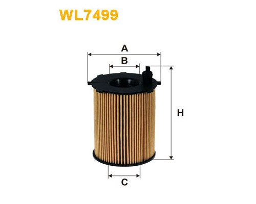Фільтр масляний Wixfiltron WL7499