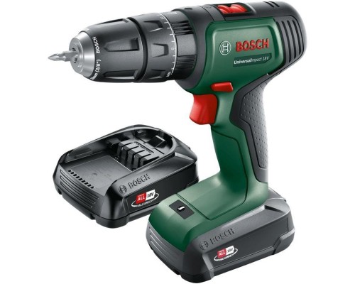 Шуруповерт Bosch UniversalImpact 18В 2х1.5Агод 20Нм 0-4400-1450обхв кейс ЗП 1.3кг (0.603.9D4.102)