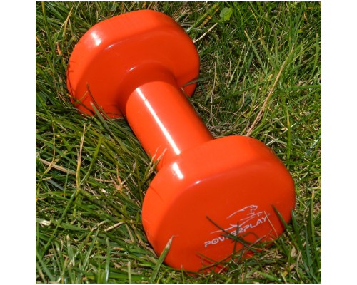 Гантель PowerPlay PP_4103 вінілова 1 кг Помаранчева (PP_4103_1kg)