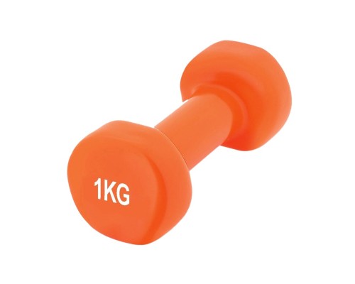 Гантель PowerPlay PP_4103 вінілова 1 кг Помаранчева (PP_4103_1kg)
