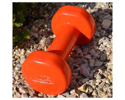 Гантель PowerPlay PP_4103 вінілова 1 кг Помаранчева (PP_4103_1kg)