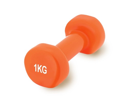 Гантель PowerPlay PP_4103 вінілова 1 кг Помаранчева (PP_4103_1kg)