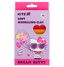Пластилін Kite Hello Kitty восковий, 12 кольорів, 200 г (HK25-086)