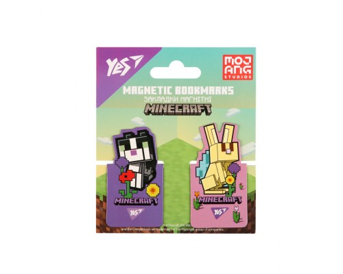 Закладки для книг Yes магнітні Minecraft.Spring, висікання, 2 шт (708446)