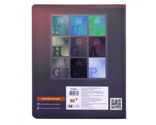 Зошит Yes предметний ГЕОГРАФІЯ Fusion 48 аркушів, клітинка (767452)