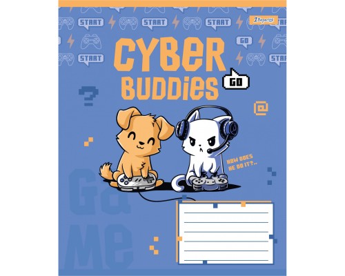 Зошит 1 вересня Let's Play А5 12 аркушів коса лінія (768191)