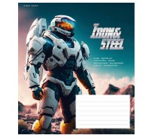 Зошит Школярик Iron&Steel 24 аркуша клітинка (024-3284K)