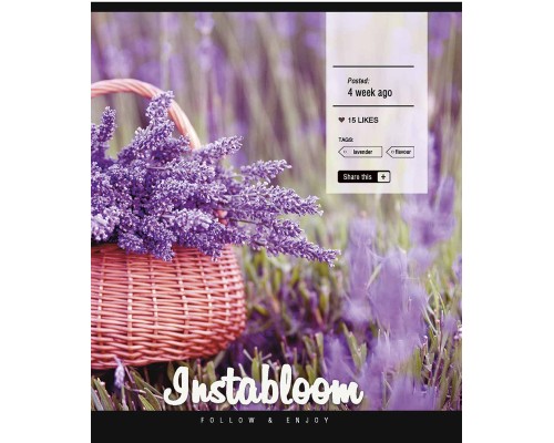 Зошит Школярик Instalife 96 аркушів лінія (096-3389L)