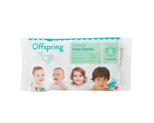 Підгузки Offspring розмір S, 3-6 кг, 3 шт. (DP-OI-FTT-S3P)
