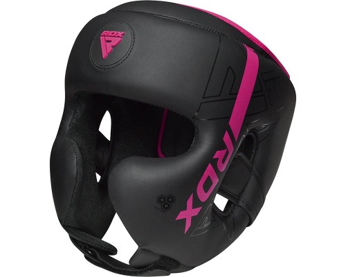 Боксерський шолом RDX F6 Kara Matte Pink S (HGR-F6MP-S)