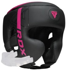 Боксерський шолом RDX F6 Kara Matte Pink S (HGR-F6MP-S)
