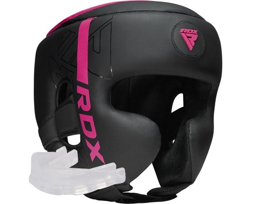 Боксерський шолом RDX F6 Kara Matte Pink S (HGR-F6MP-S)