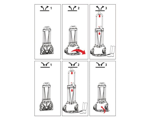 Візок вантажний Stanley універсальний, складаний, платформа 39х29см, до 60кг (SXWT-FT584)