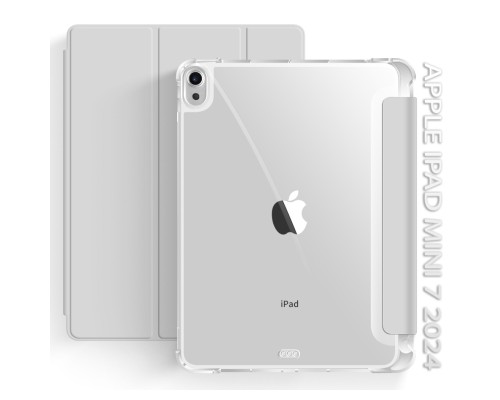Чохол до планшета BeCover Soft Edge with Apple Pencil Holder iPad Mini 7 2024 Gray (712468)
