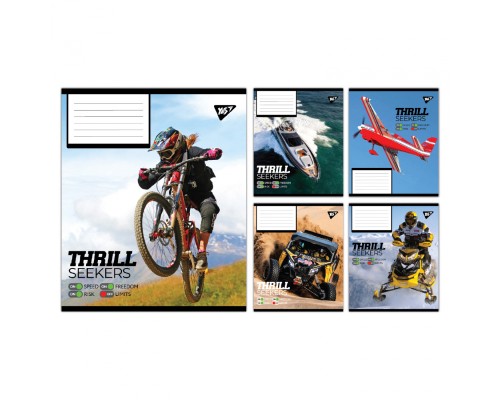Зошит Yes Thrill Seekers А5 96 аркушів клітинка (767790)