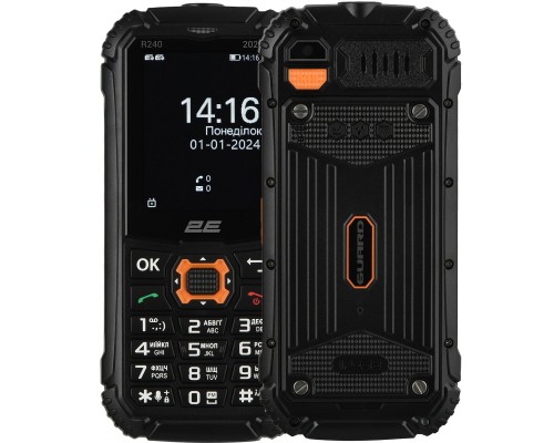 Мобільний телефон 2E R240 2025 Black (694743657623)