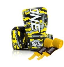 Боксерські рукавички Fairtex BGV-ONE X STBG (натуральна шкіра) 12 унцій (бинти в комплекті) (BGV-ONE_X_STBG_12oz)