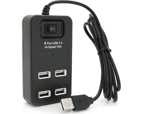 Концентратор Voltronic USB 2.0 to 4xUSB black (YT-HWS4-B)