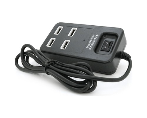 Концентратор Voltronic USB 2.0 to 4xUSB black (YT-HWS4-B)