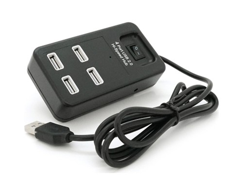 Концентратор Voltronic USB 2.0 to 4xUSB black (YT-HWS4-B)
