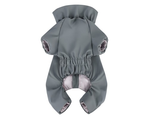 Дощовик для тварин WAUDOG Clothes водонепроникний L55 сірий (199111)