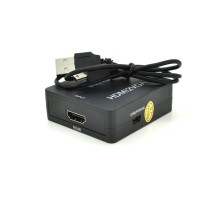 Перехідник HDMI F to VGA F 720P/1080P black Voltronic (YT-CM-HDMI/VGA-B)