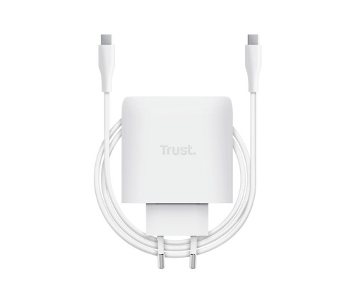 Зарядний пристрій Trust USB-C 65W GaN PD/PPS white (25524_TRUST)