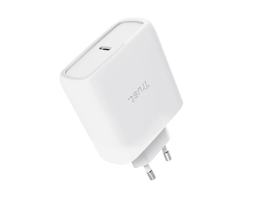 Зарядний пристрій Trust USB-C 65W GaN PD/PPS white (25524_TRUST)