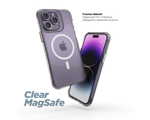 Чохол до мобільного телефона Armorstandart Clear-C MagCase Apple iPhone 17 Pro Max Transparent (ARM87400)