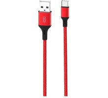Дата кабель USB 2.0 AM to USB-C 1.0m braided NB143 red XO (6920680870691)
