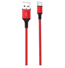 Дата кабель USB 2.0 AM to USB-C 1.0m braided NB143 red XO (6920680870691)