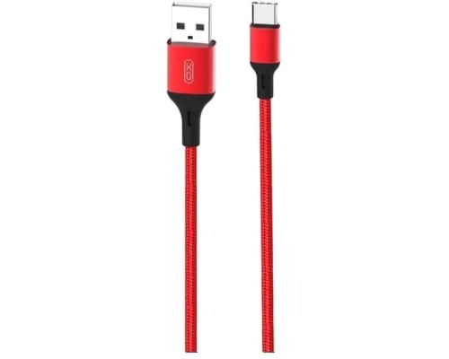 Дата кабель USB 2.0 AM to USB-C 1.0m braided NB143 red XO (6920680870691)