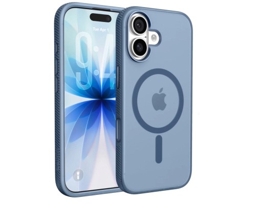 Чохол до мобільного телефона Belkin Magnetic Protective Grip iPhone 17 Navy (MSA034HQNY)