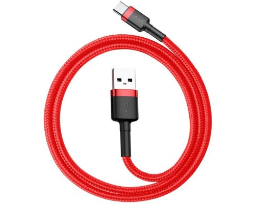 Дата кабель USB 2.0 AM to USB-C 0.5m 3A red Baseus (CATKLF-A09)