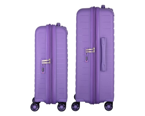 Набір валіз 2E Aero (M+S), лавандові (2E-SPP-AERO-SET2-LV)