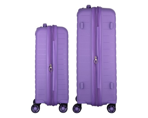 Набір валіз 2E Aero (M+S), лавандові (2E-SPP-AERO-SET2-LV)