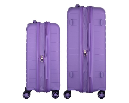 Набір валіз 2E Aero (M+S), лавандові (2E-SPP-AERO-SET2-LV)