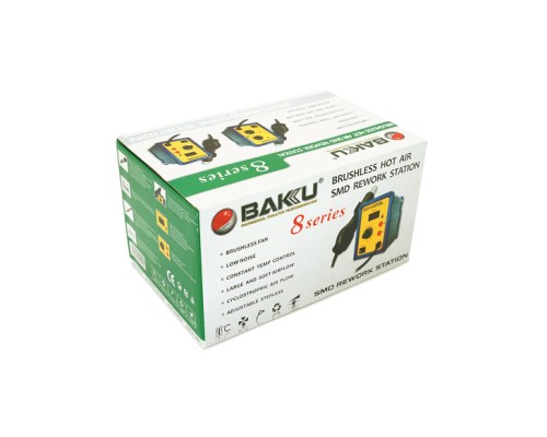 Паяльна станція Bakku BK-858 цифрова індикація, фен (138*100*150) (BK 858)