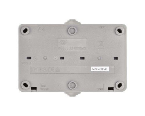 Розетка EMOS 16A 250V IP44 подвійна (A1396.2)