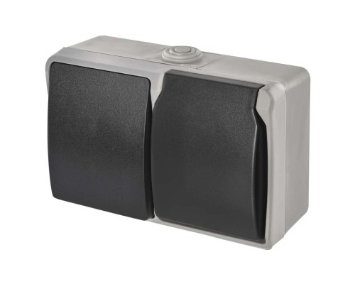 Розетка EMOS 16A 250V IP44 подвійна (A1396.2)