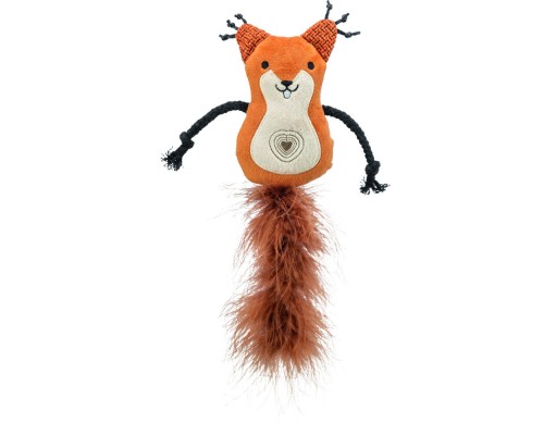 Іграшка для котів Trixie Білка з пір'ям і котячою м'ятою 24 см (4011905456812)