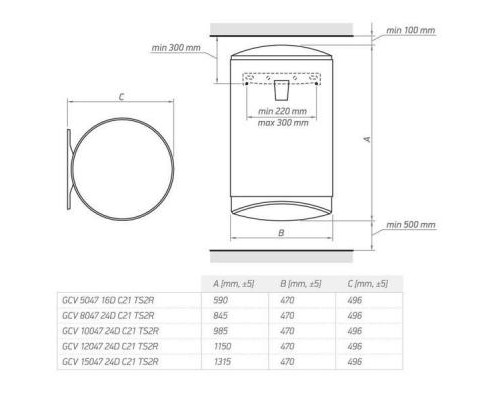 Бойлер Tesy GCV 504716D C21 TS2RC