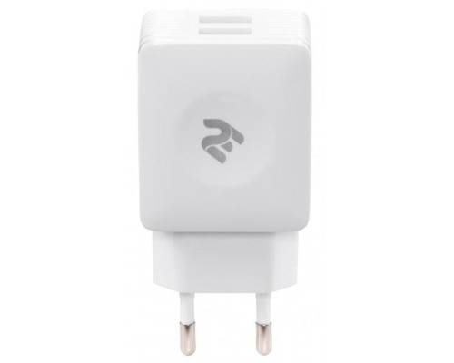Зарядний пристрій 2E Wall for 2 USB - DC5.0V/4.2 A, white (2E-WC4USB-W)