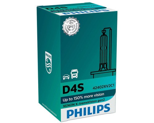 Автолампа Philips D4S X-tremeVision +150% gen2 1шт (42402XV2C1)