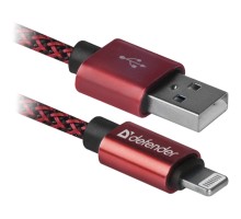 Дата кабель USB 2.0 AM to Lightning 1.0m ACH01-03T PRO Red Defender (87807)