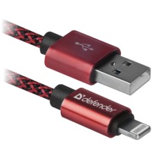 Дата кабель USB 2.0 AM to Lightning 1.0m ACH01-03T PRO Red Defender (87807)
