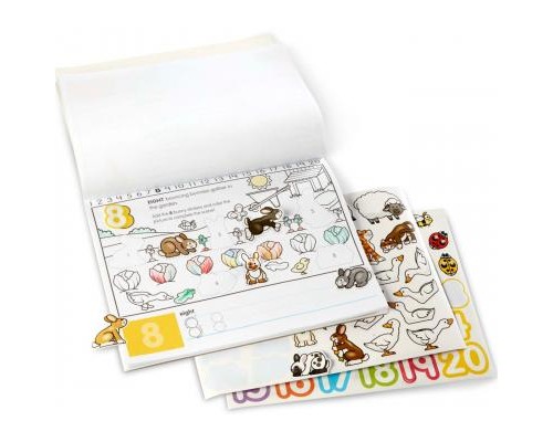 Набір для творчості Melissa&Doug Альбом розмальовок / наліпок Цифри (MD8566)