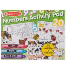 Набір для творчості Melissa&Doug Альбом розмальовок / наліпок Цифри (MD8566)