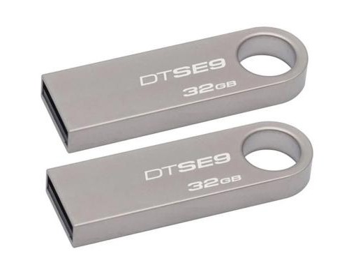 USB флеш накопичувач Kingston 2x32GB DataTraveler SE9 USB 2.0 (DTSE9H/32GB-2P)